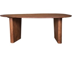 Eettafel Rudo 180 x 110 cm - Mangohout - Organisch - Japandi - 4 personen - Keukentafel
