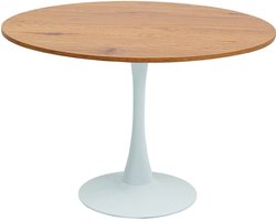 Eettafel Schickeria Ø110cm eik en wit Kare Design