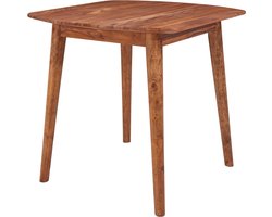 Eettafel - Sheesham Massief Hout - Designer Keukentafel - Rustiek & Modern - Massief Houten Eettafel - 80x78x80cm