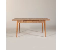 Eettafel - Stijlvol Eikenhout - 129x75x80 cm - Duurzaam Melamine