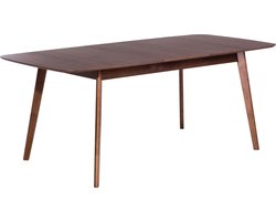 Eettafel uitschuifbaar MADOX Donker walnoothout 150/190 cm 90 cm