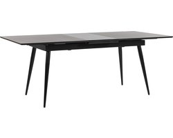Eettafel uitschuifbaar MALDON Zwart 160/200 cm 90 cm