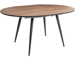 Eettafel uitschuifbaar SENIAC Bruin 110/150 cm 112 cm