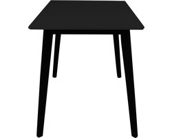 Eettafel Zwart - 120x70x75cm - Eettafel Vojens Zwart - House Nordic