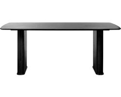 Eettafel Zwart Eikenhout - 1-2 personen - 190x100x75cm - Nola