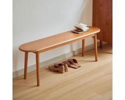 Eettafelbank Hout - Bankje Keuken - Zitten en Opbergen - Massief Hout - 120 cm - Natuurlijk