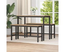 Eettafelbank Hout - Eetkamerbank Bankje - Moderne Woonkamer - In Hoogte Verstelbaar - 100 x 32.5 x 48.5 cm