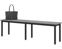 Eettafelbank - Zitbank modern - Comfortabel zitten - Duurzaam bewerkt hout - 160 cm lang - Grijs Sonoma