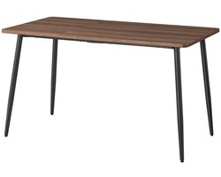 Eettafels - Tafel - Eetkamertafel - Eetkamerset - 4/6 Personen - Bruin/Zwart - Eetkamer - Woonkamer