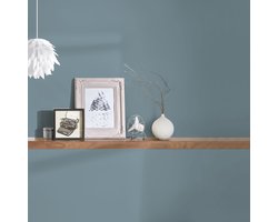 Effen behang Uni behang Vliesbehang Blauw 333725 | Online behang bestellen