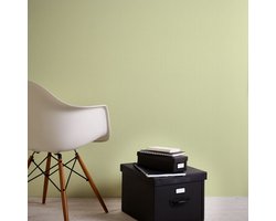 Effen behang Uni behang Vliesbehang Groen 347625 | Koop behang bij BRICOFLOR
