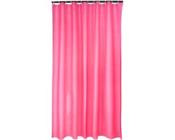 Effen douchegordijn - Waterdicht PEVA douchegordijn - Inclusief haken - Schimmelwerende douchegordijnvoering -Rood, breedte 180 × hoogte 180 cm