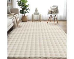 Effen Vloerkleed - Modern en Zacht - 1 stuk - Beige - 200x300cm