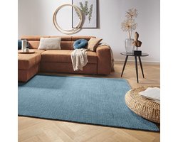 Effen vloerkleed Supersoft - petrol 80x150 cm