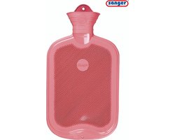 Effen Warmwaterkruik - Beide Zijden Geribbeld - Roze