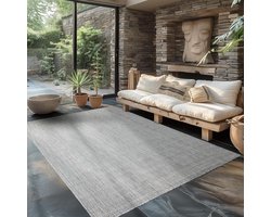 Effen Weerbestendig Buitentapijt voor Terras, Balkon en Tuin - 200 x 290 cm