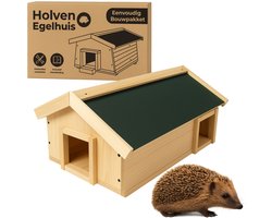 Egelhuis - Egel villa - Egelhuis hout - 45x 33 x 23 cm