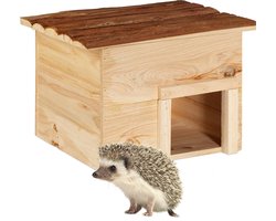 egelhuis - hout - 22,5 x 32 x 27 cm - tuin