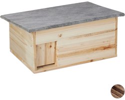 Egelhuis - Voederhuis - Hout - Naturel