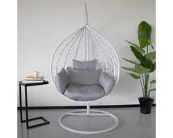 Egg Hangstoel roundabout grijs