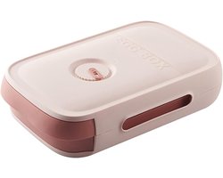 Egg Houder voor Koelkast - Plastic Tray met Datum - Eieren Bewaren - 21 Eieren Roze
