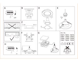 EGLO Agulo inbouwspot - 10x - Ø86 - GU10 - Wit