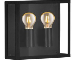 EGLO Alamonte 1 Wandlamp Buiten - E27 - 29 cm - Zwart