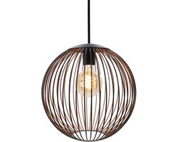 EGLO Almanzora Hanglamp - E27 - Ø 32 cm - Zwart/Koper