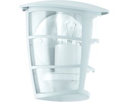 EGLO Aloria - Buitenverlichting - Wandlamp - 1 Lichts - Wit - Helder