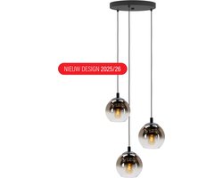EGLO Ariscani 1 Hanglamp - E27 - Ø 42.5 cm - Zwart/Koper