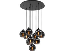 EGLO Ariscani Hanglamp - Ø 65,5 cm - Rookglas | Smoke glas - Zwart