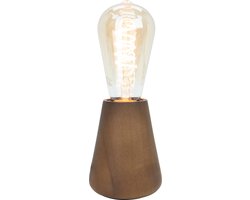 EGLO Asby Tafellamp - E27 - 10 cm - Donkerbruin - Hout