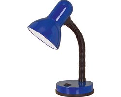 EGLO Basic Tafellamp/Bureaulamp - E27(excl) - 30 cm - Blauw