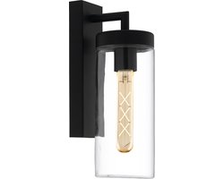 EGLO Bovolone Wandlamp Buiten - E27 - 34 cm - Zwart