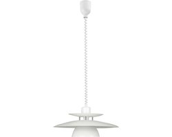 EGLO Brenda - Hanglamp - 1 Lichts - Ø430mm. - Wit, Chroom