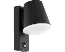 EGLO Caldiero Wandlamp Buiten - Beweginssensor - E27 - 24 cm - Antraciet/Wit