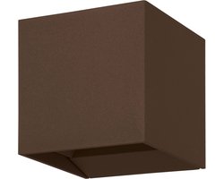 EGLO Calpino 3 Wandlamp - LED - 10 cm - Roestbruin - Binnen en Buiten