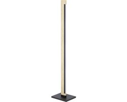 EGLO Camacho Vloerlamp - LED - 126 cm - Zwart/Bruin - Dimbaar