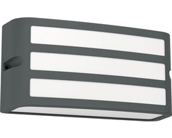 EGLO Camarda Wandlamp Buiten - E27 - 22 cm - Antraciet en Wit