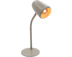 EGLO Carlo Tafellamp - Bureaulamp - E14 - 46 cm - Zandkleur/Beige/Crème - Kantelbaar