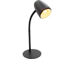 EGLO Carlo Tafellamp - Bureaulamp - E14 - 46 cm - Zwart - Kantelbaar