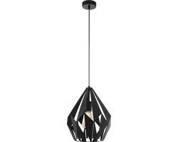 EGLO Carlton 1 Hanglamp - E27 - Ø 31 cm - Zwart
