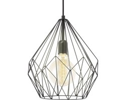 EGLO Carlton Hanglamp - E27 - Ø 31 cm - Zwart