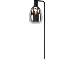 EGLO Chelvey Vloerlamp - Staande lamp - E27(excl.) - 150,5 cm - smoke Glas - Zwart