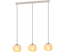 EGLO Cominio Hanglamp - E27 - 88,5 cm - Zandkleurig|Taupe - Glas