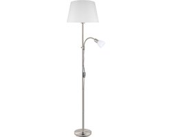 EGLO Conesa Vloerlamp - E27/E14 - 170 cm - Grijs/Wit