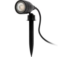 EGLO Connect Nema 1-C Smart Grondspie voor buiten - Zwart - 5 Watt - RGB - h. 24 cm