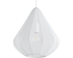 EGLO Dolwen Hanglamp - E27 - Ø 33,5 cm - Wit - Textiel