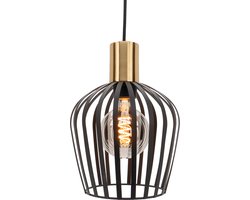 EGLO Empoli Hanglamp - E27 - Ø 20 cm - Zwart/Goud