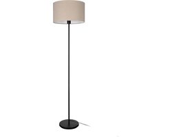 EGLO Feniglia Vloerlamp - E27 - 151 cm - Beige|Zwart - Linnen